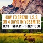 Yosemite Itinerary Pinterest Pin