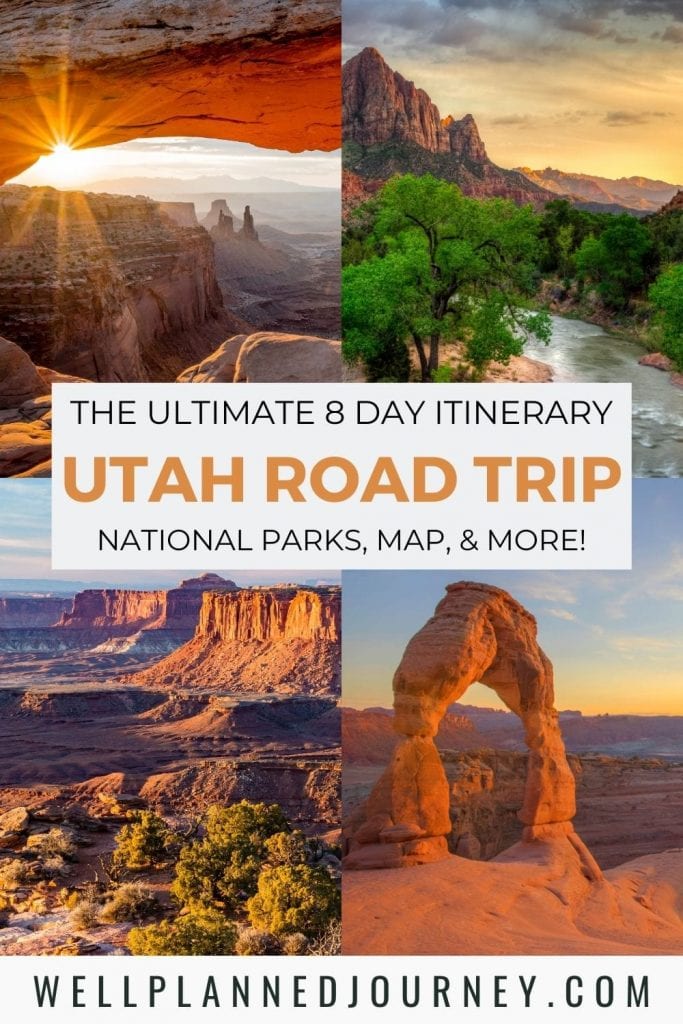 Best Utah National Parks Road Trip Pinterest Pin