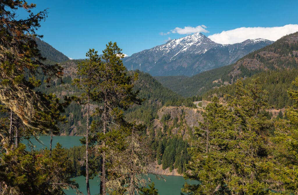 Jack Mountain as seen from Diablo Lake in North Cascades