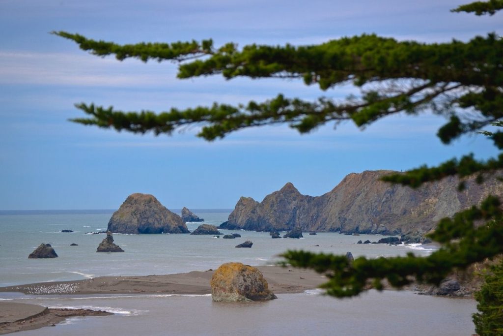 Ocean views in Jenner, California