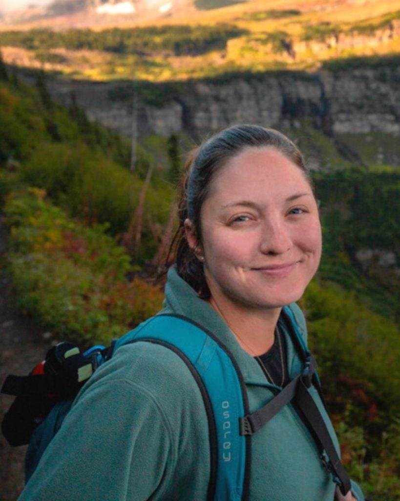 Julia in Glacier National Park