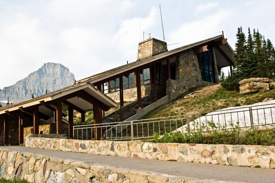 Logan Pass Visitor Center in Glacier National Park