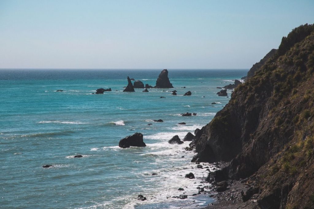 Pacific Ocean along the Lost Coast in California