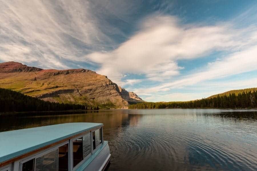 Many Glacier Boat Tour on Swiftcurrent Lake in Glacier National Park