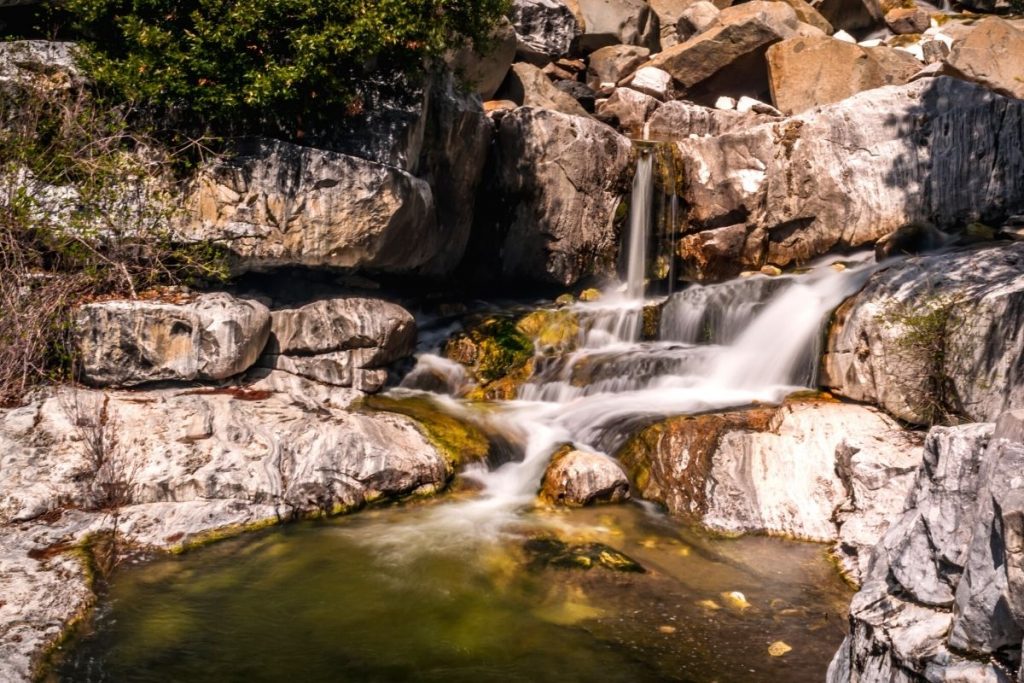 Cascades at Marble Falls hike in Sequoia National Park