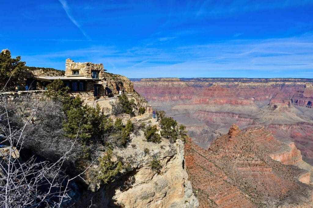 Mary Colter Lookout Studio in Grand Canyon National Park South Rim