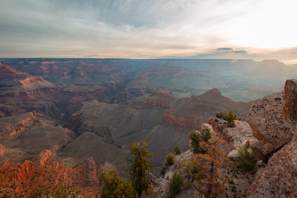 Sunrise from Mather Point at Grand Canyon National Park South Rim