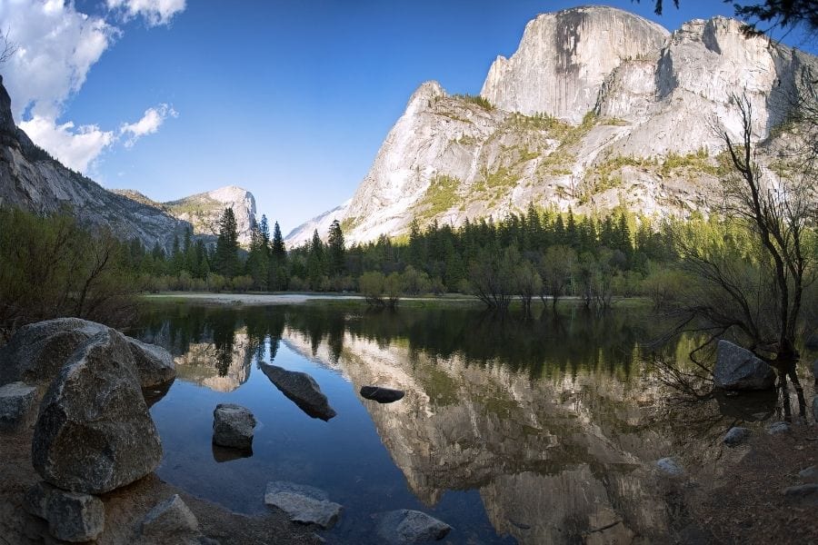 Mirror Lake in Yosemite National Park