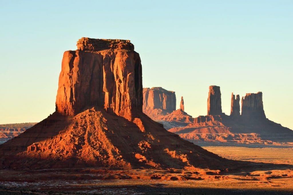 Rock formations in Monument Valley Tribal Park