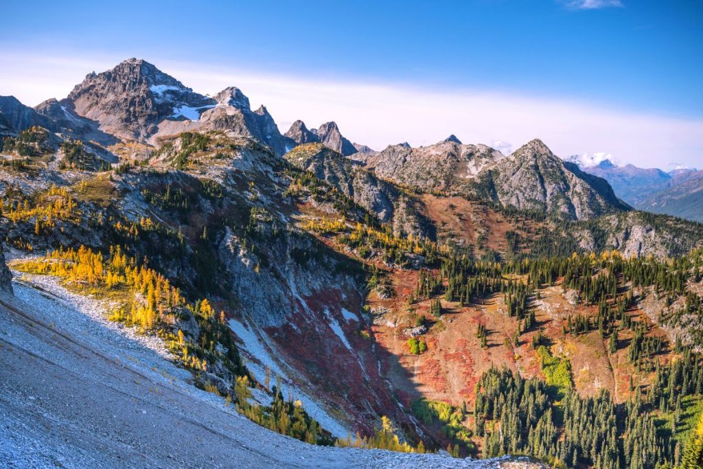 View of Cascades in North Cascades National Park