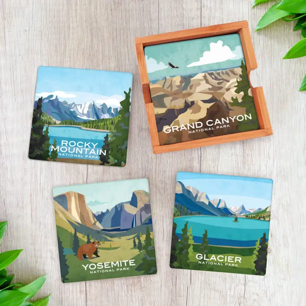 National Park coaster set