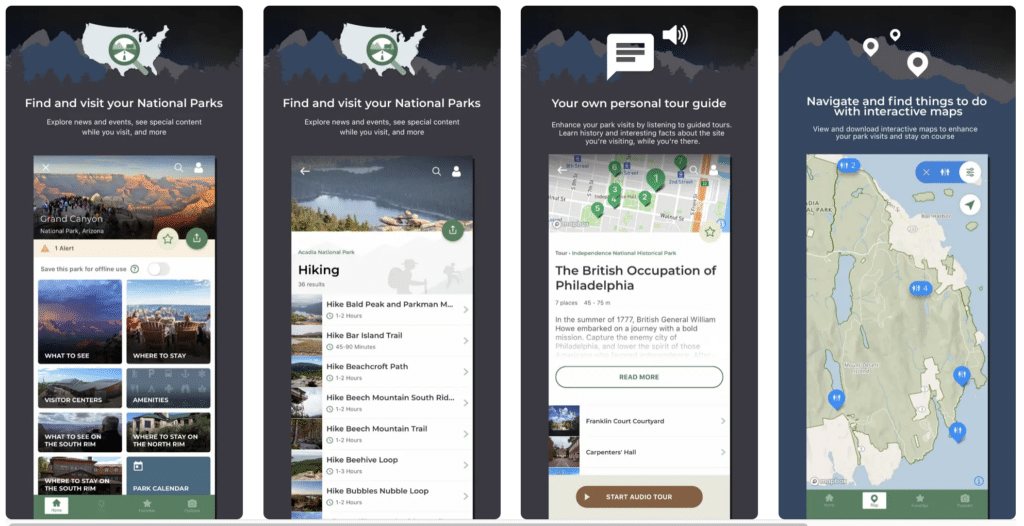 National Park Service app screenshot