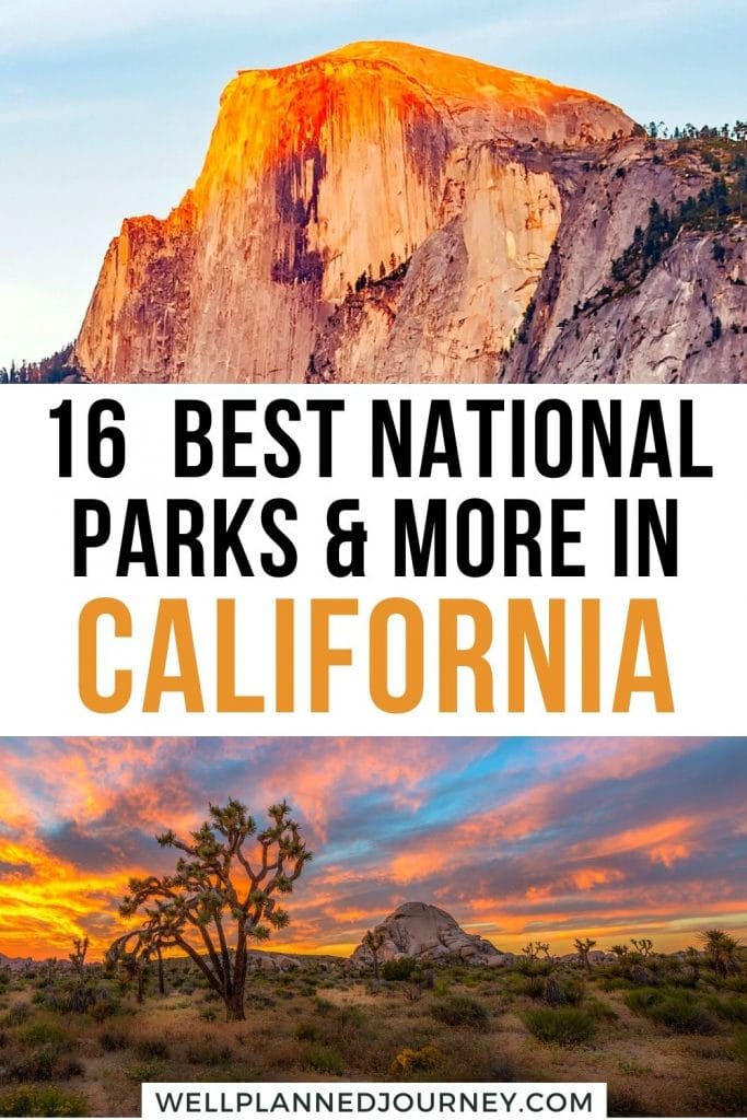 Best National Parks in California Pinterest Pin