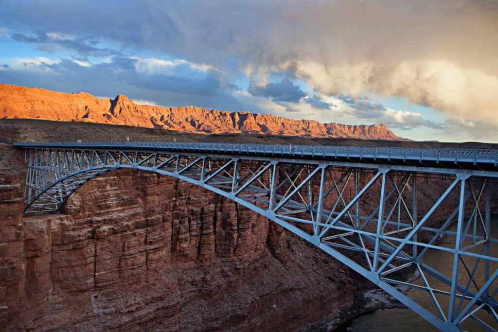 Navajo Historic Bridge in Marble Canyon in Arizona