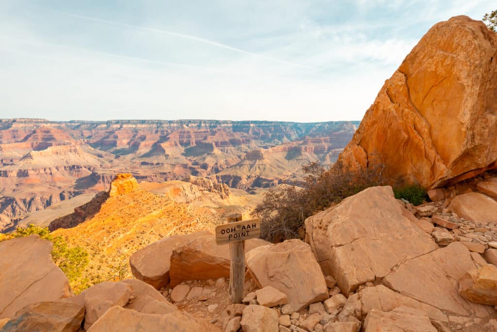 Ooh Aah Point along South Kaibab Trail in Grand Canyon National Park South Rim