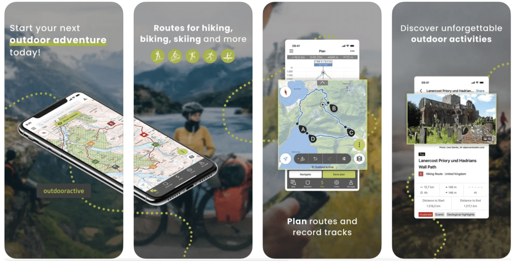 Outdooractive app screenshot