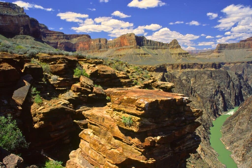 Plateau Point along the Bright Angel Trail in Grand Canyon National Park South Rim