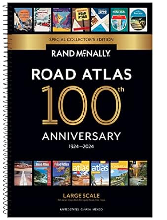 Rand McNally Road Atlas 2024 100th Anniversary Edition