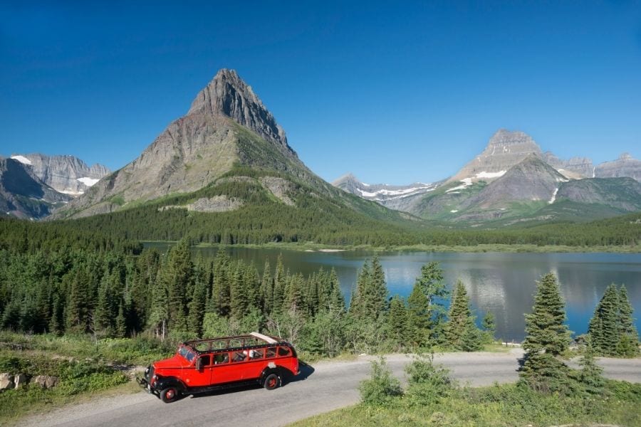 Red Jammer Bus Tour in Glacier National Park