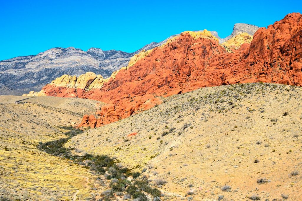 Rocks and desert in Red Rock Canyon National Conservation Area