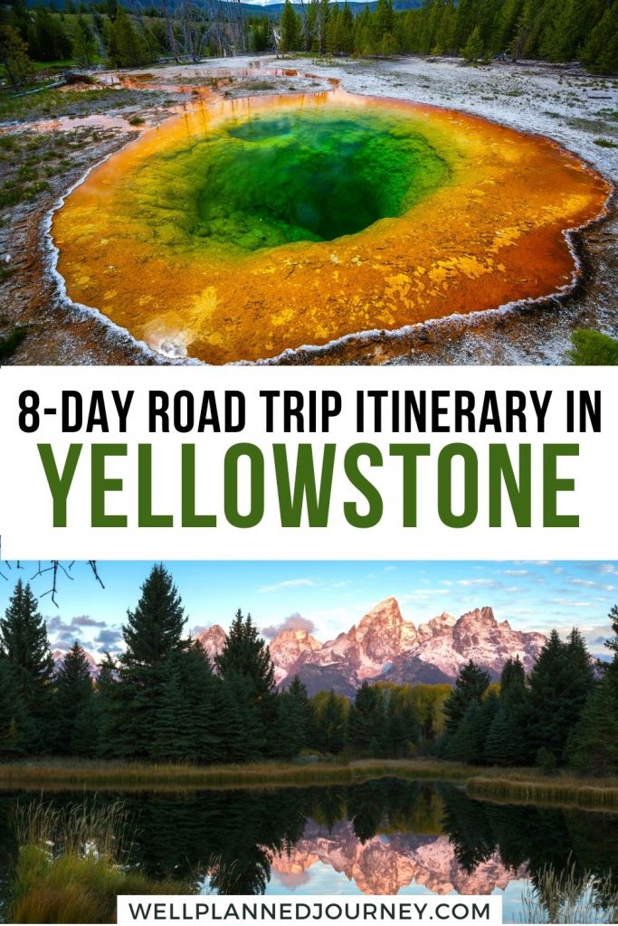 Salt Lake City to Yellowstone and Grand Teton Pinterest Pin