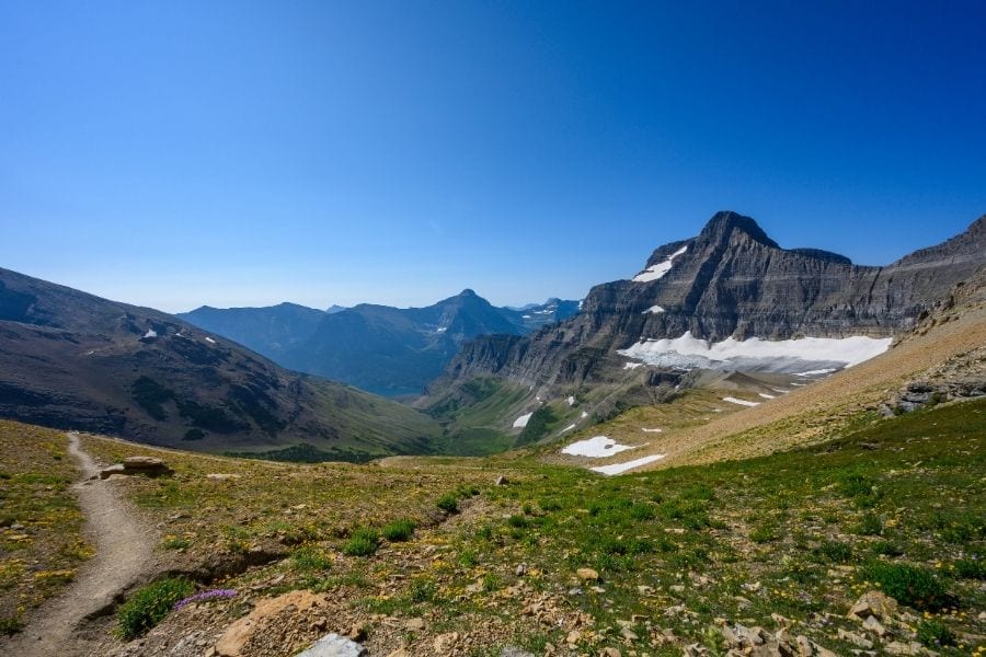 Siyeh Pass in Glacier National Park