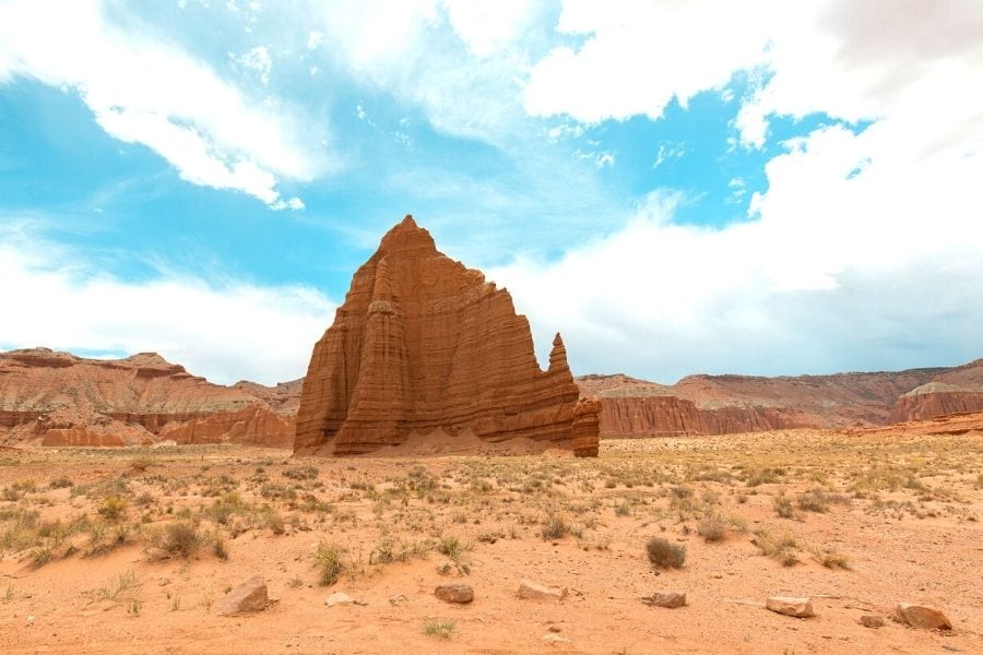 Temple of the Sun and Moon in Capitol Reef National Park