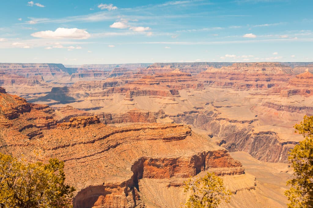 View of the Grand Canyon along the Trail of Time