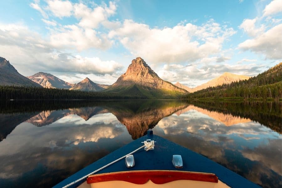 Boat Tour of Two Medicine Lake in Glacier National Park