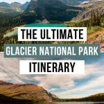 3 Day Glacier National Park Itinerary Pinterest Pin