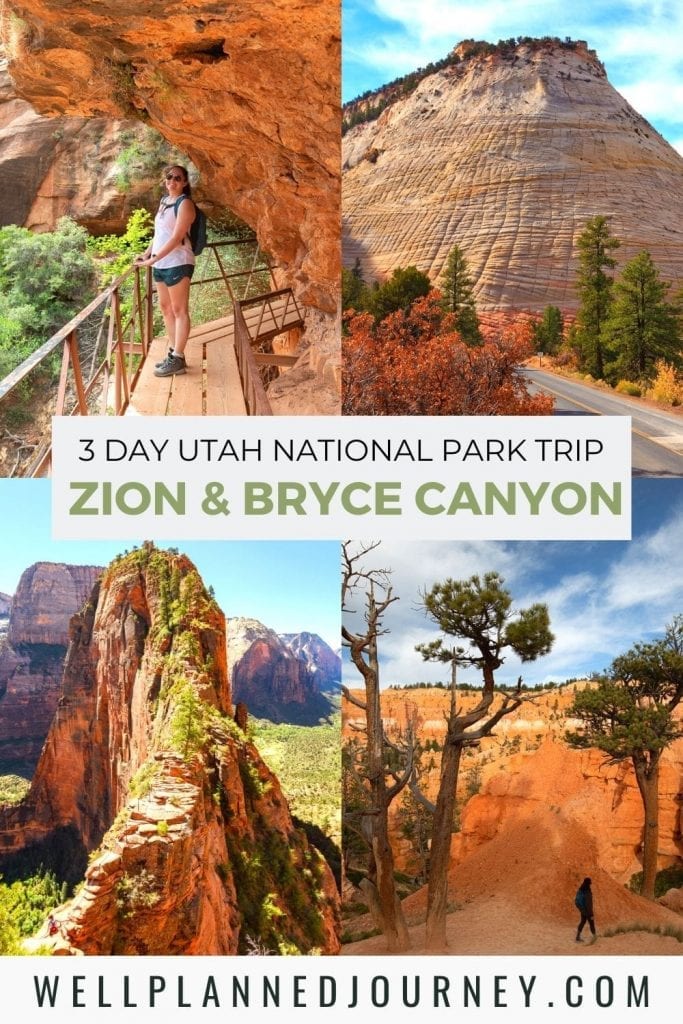 Zion to Bryce Canyon Road Trip Pinterest Pin