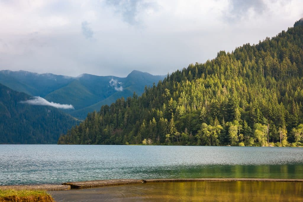 View from Log Cabin Resort in Olympic National Park