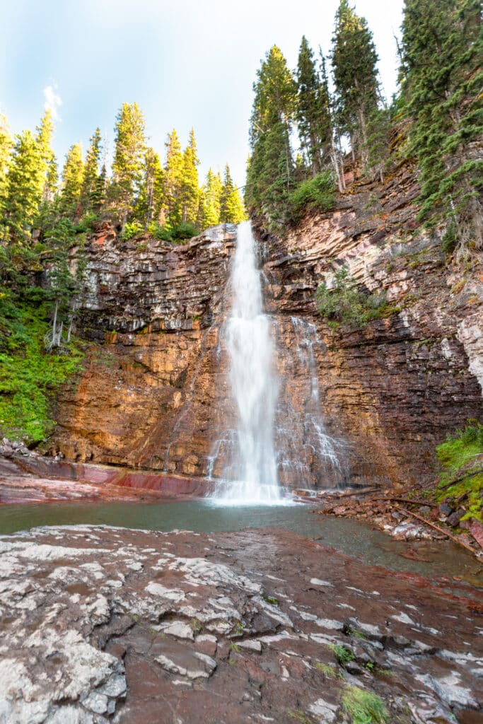 Virginia Falls in Glacier National Park