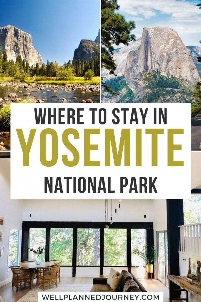 Airbnbs in Yosemite Pinterest Pin