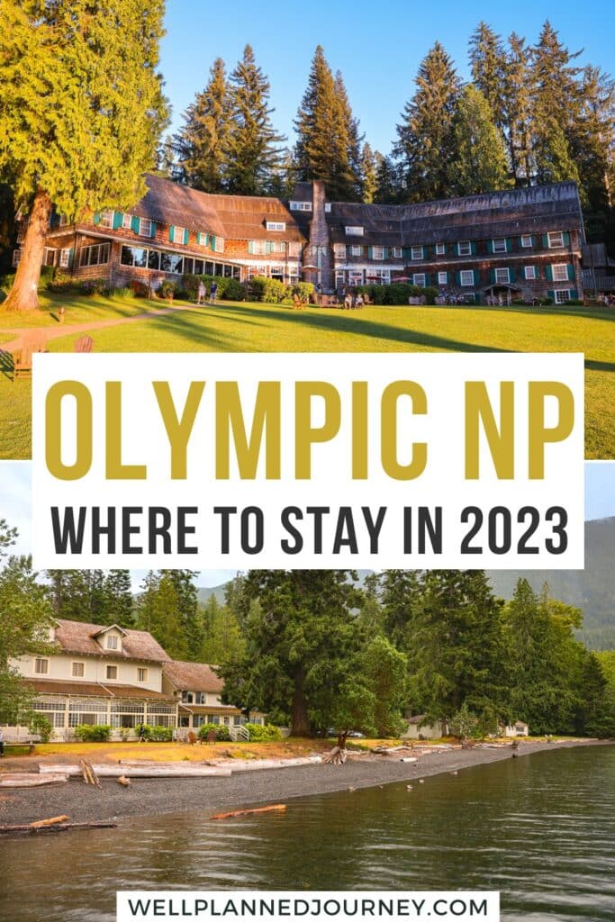 Where to Stay in Olympic National Park Pinterest Pin