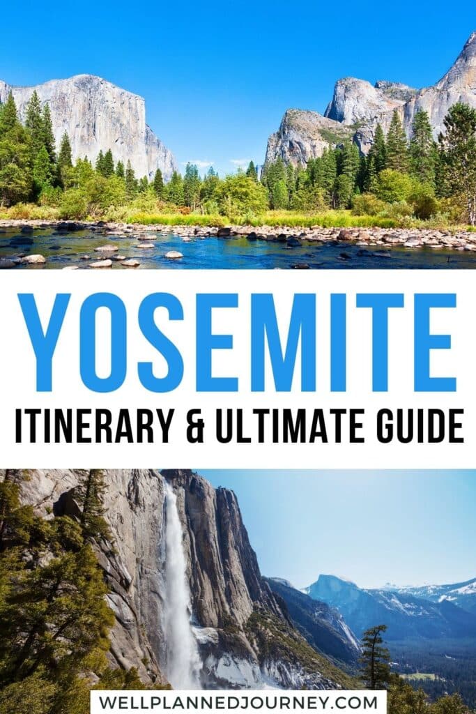 Yosemite Itinerary Pinterest Pin