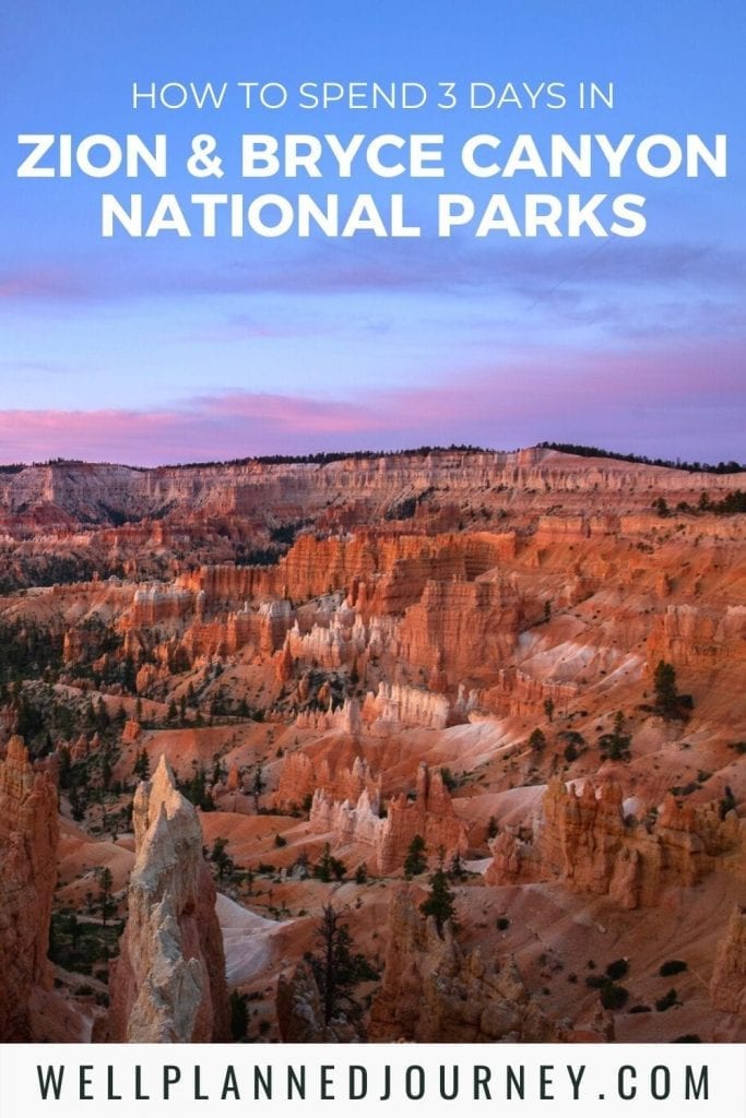 Zion to Bryce Canyon Road Trip Pinterest Pin